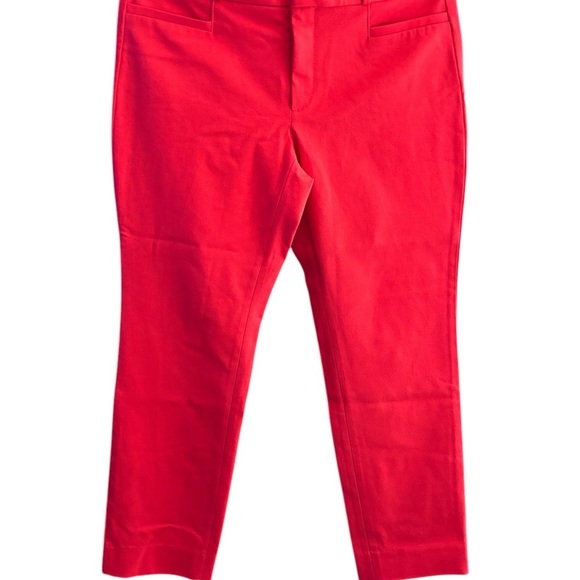 Banana Republic Size 8S Vibrant Red Women's Pants Ankle Length - Picture 1 of 14